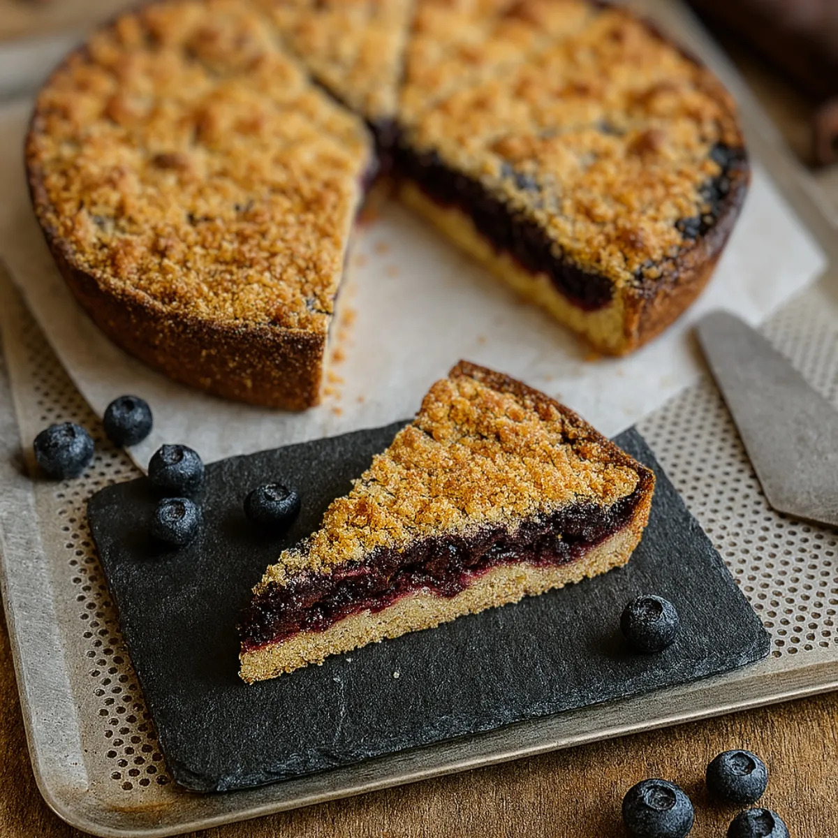 Tarte Crumble Myrtilles